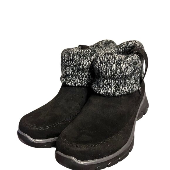 Skechers Women's Easy Going Heighten Black Booties Size 9.5 - Picture 5 of 11